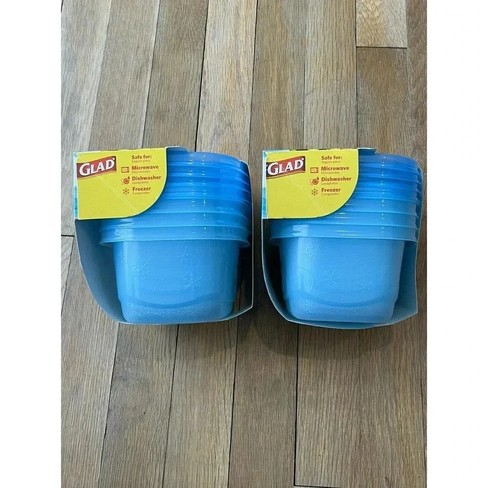 Glad Freezerware 8 Small Containers S With Lids BPA Free Freezer Ware 2 Packs
